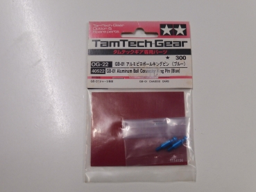 Tamiya Tam Tech Aluminium Ball Connector | 2 Stück | blue | GB-01 #40522